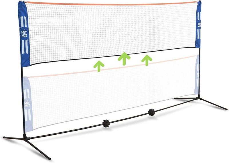 JOOLA HIT MIT Adjustable Height Portable Badminton Net Set - Competition Multi Sport Indoor or Outdoor Net for Playing Pickleball, Kids Volleyball, Soccer Tennis, Lawn Tennis - Easy and Fast Assembly - Image 1